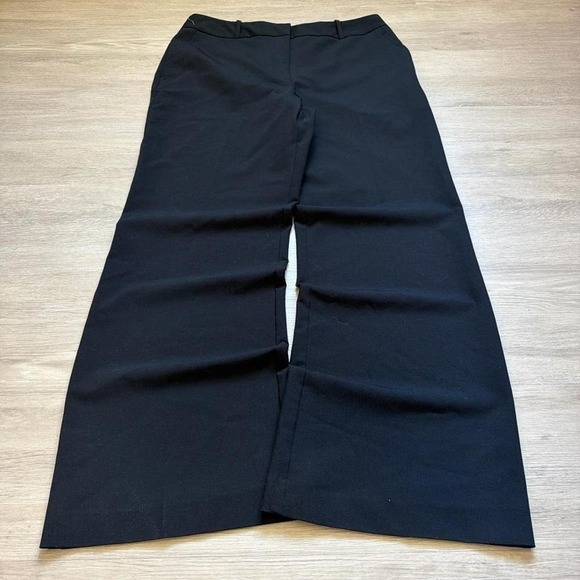 American Vintage Pants - 30x28 Black Wide Leg Flared Grunge Dress Pants Y2K Baggy Vintage